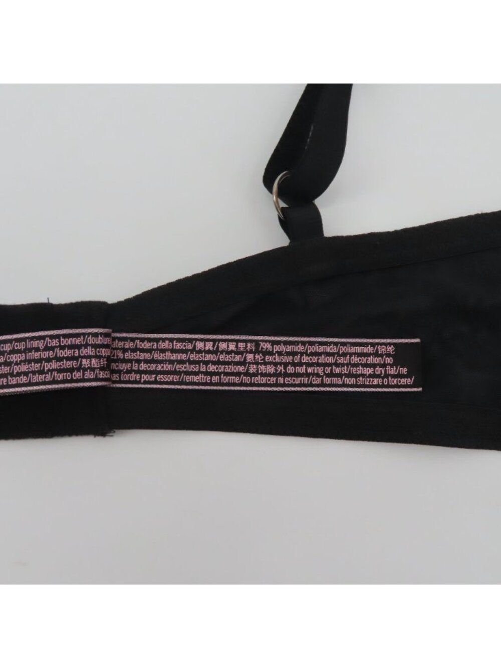 Victorias Secret 34D Dream Angels Push Up Bra Black Flower Lace Underwire Padded - Picture 13 of 15